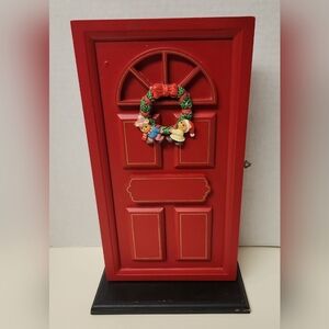 Vintage House of Lloyd Christmas Holiday Red Door Standing Photo Album Holder